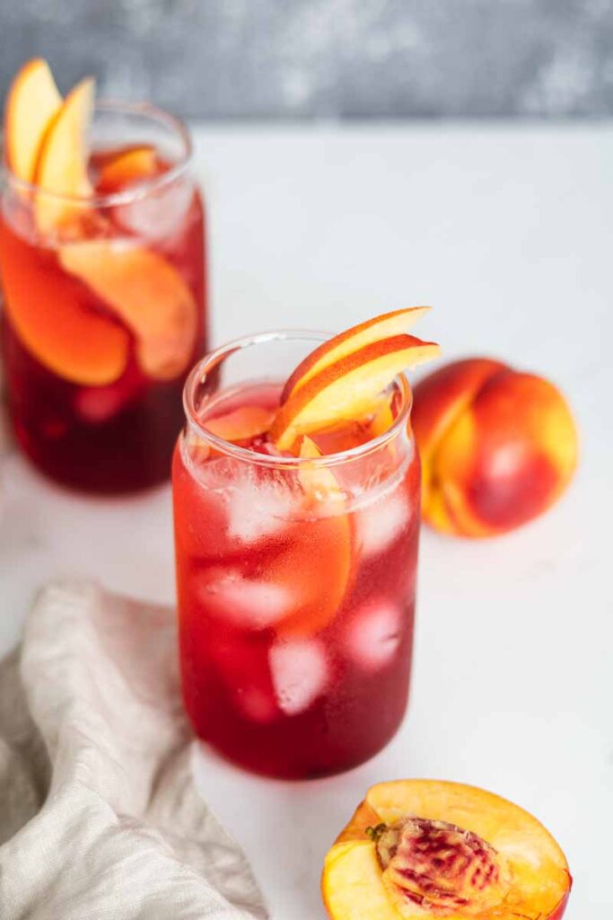 The Best Peach Tea and Peach Lemonade Drink Recipes - My Pinterventures