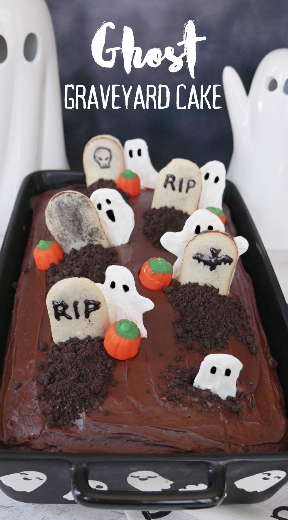 Halloween Graveyard Cake. Perfect Chocolate Cake Recipe. Cemetery cake  recipe - YouTube