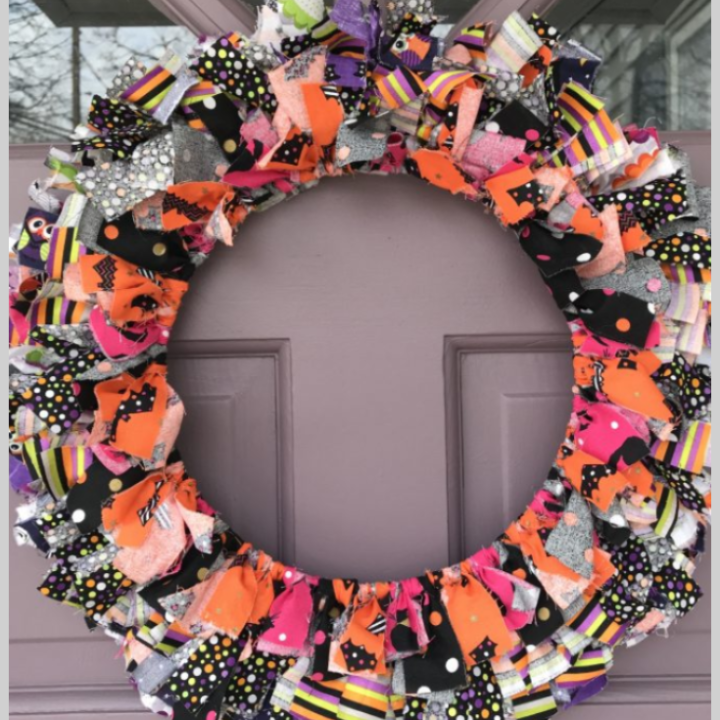Image for Halloween Fabric Wreath