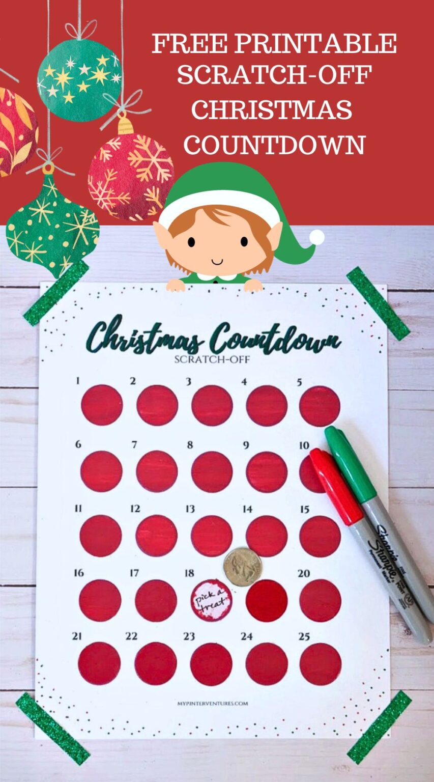 Scratch Off Christmas Advent Calendar - My Pinterventures