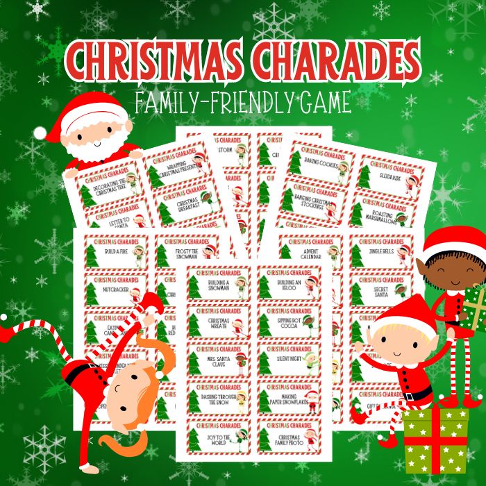 FREE Christmas Charades Printable – Christmas Game