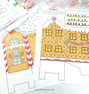 DIY Gingerbread Treat Boxes – Coloring Activity - My Pinterventures
