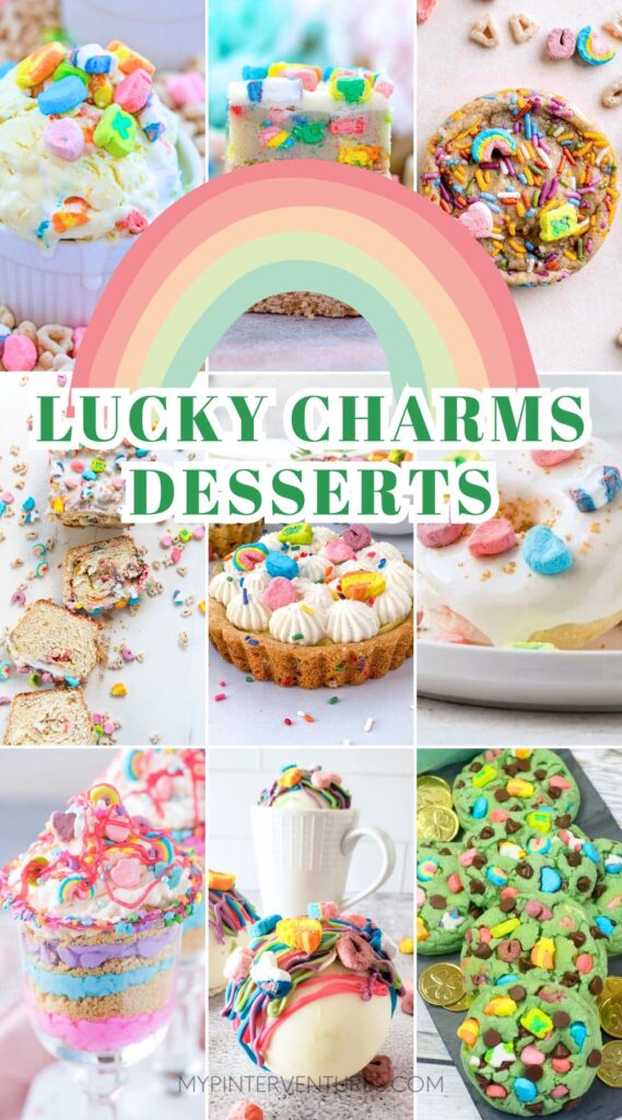 Roundup of Lucky Charms Desserts for St. Patrick's Day.
