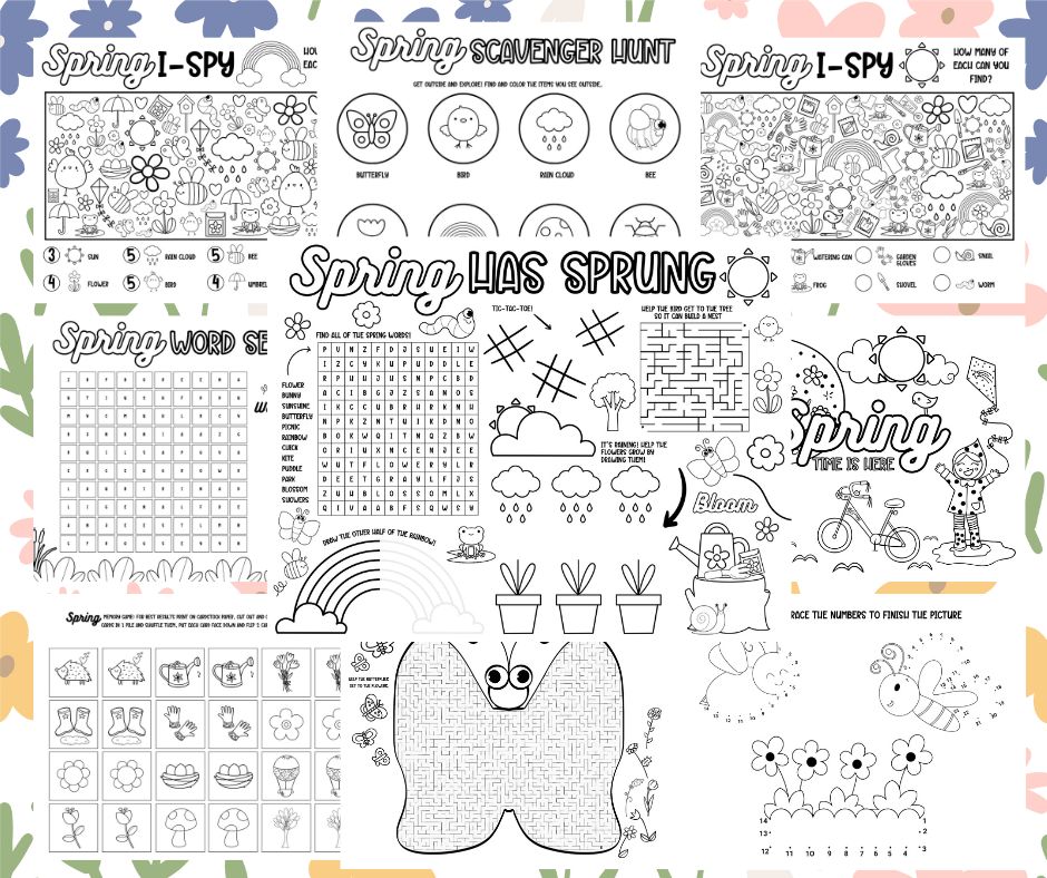 Spring Activity Bundle for Kids