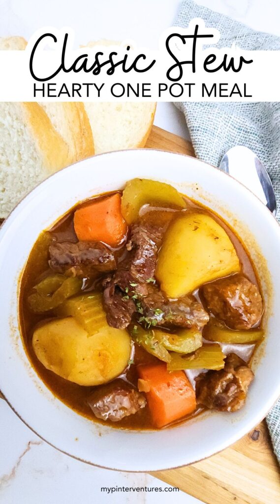 This hearty dish is packed with tender meat, vegetables, and aromatic flavors. Perfect for chilly nights or a family dinner, this classic stew is a timeless favorite all in one pot.