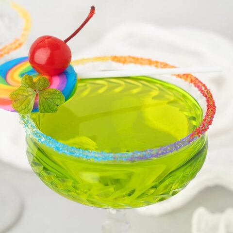Image for Rainbow Rim Green Irish Whiskey Cocktail