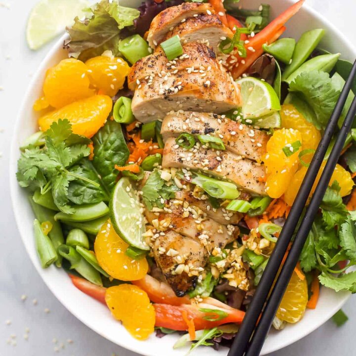 Image for Asian Chicken Salad with Sesame Ginger Dressing - Better Than Takeout!