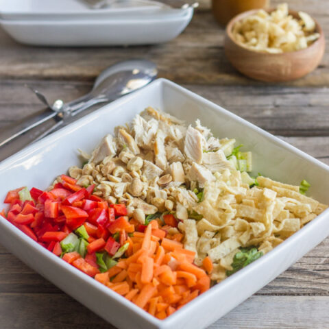 Image for Chopped Chinese Chicken Salad With Sesame Peanut Dressing