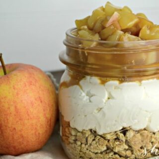 Image for Caramel Apple Cheesecake Recipe in a Jar