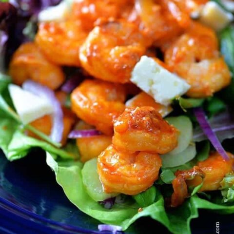 Image for Buffalo Shrimp Salad Recipe