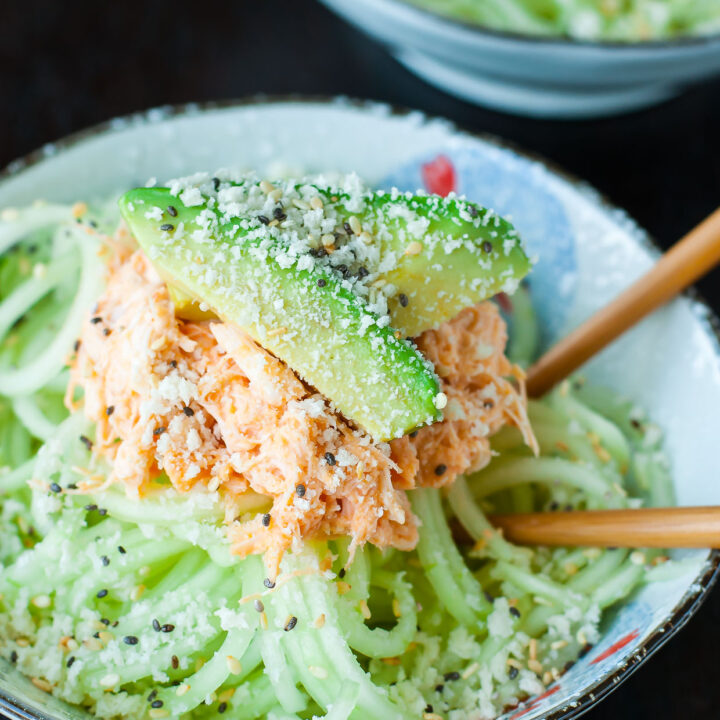 Image for Spicy Sriracha Crab and Cucumber Salad (Kani Salad) Recipe