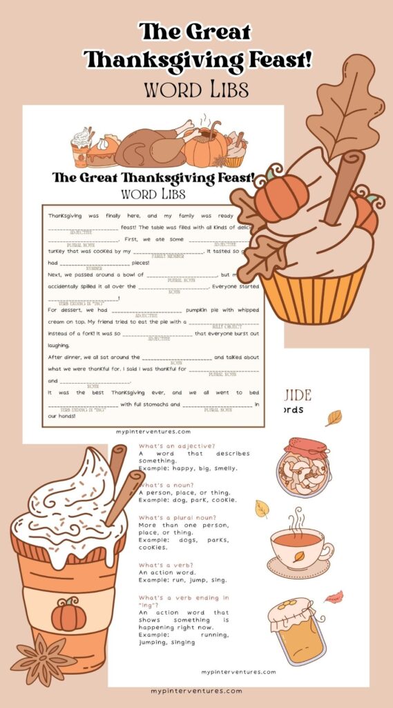 The Great Thanksgiving Feast Word Lib Game