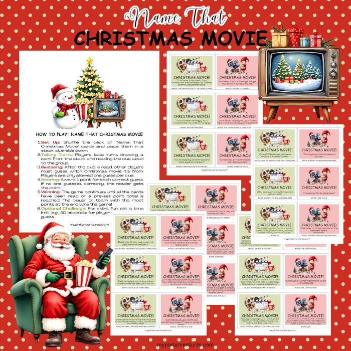 Name That Christmas Movie Game Printable Slider