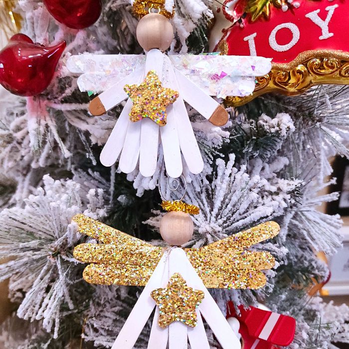 Crafting Heaven: How to Make a Popsicle Stick Angel Ornament