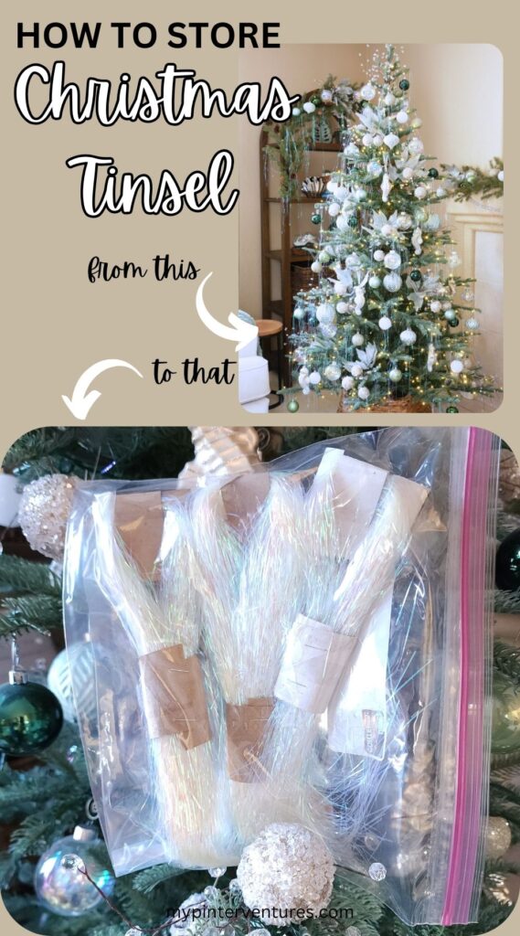 How to Store Christmas Tinsel for future use. 