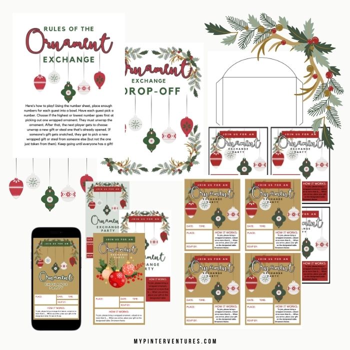 Christmas Ornament Exchange Party Bundle Shop Image